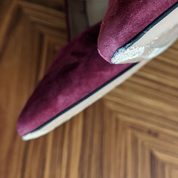 NAPOLEONI suede heels in burgundy color size 37 @S7 - Picture 2 of 13
